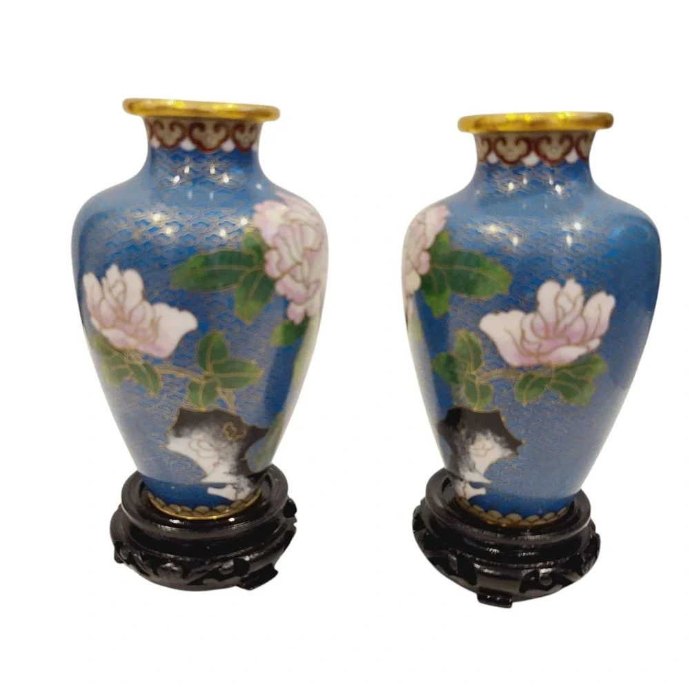 Pair‎ of Chinese Cloisonne 6